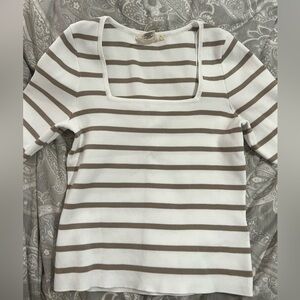 Women’s striped crop top